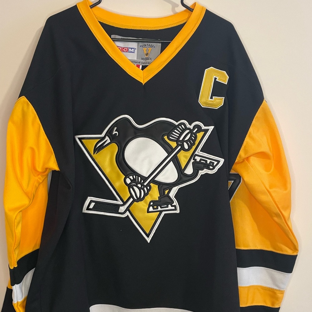 Authentic CCM Pittsburgh Sidney Crosby Jersey - Size 54